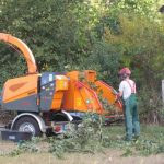 Containereinsatz zum entsorgen von Gartenabfällen